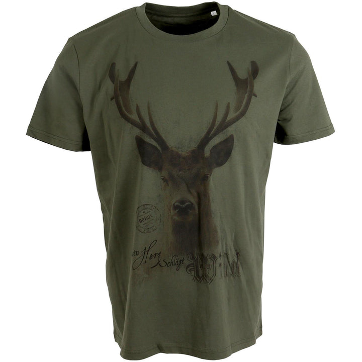 ALMTRACHT T-Shirt My heart beats wild - green