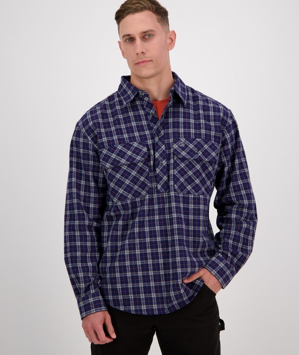 Swanndri Barn Shirt Grey