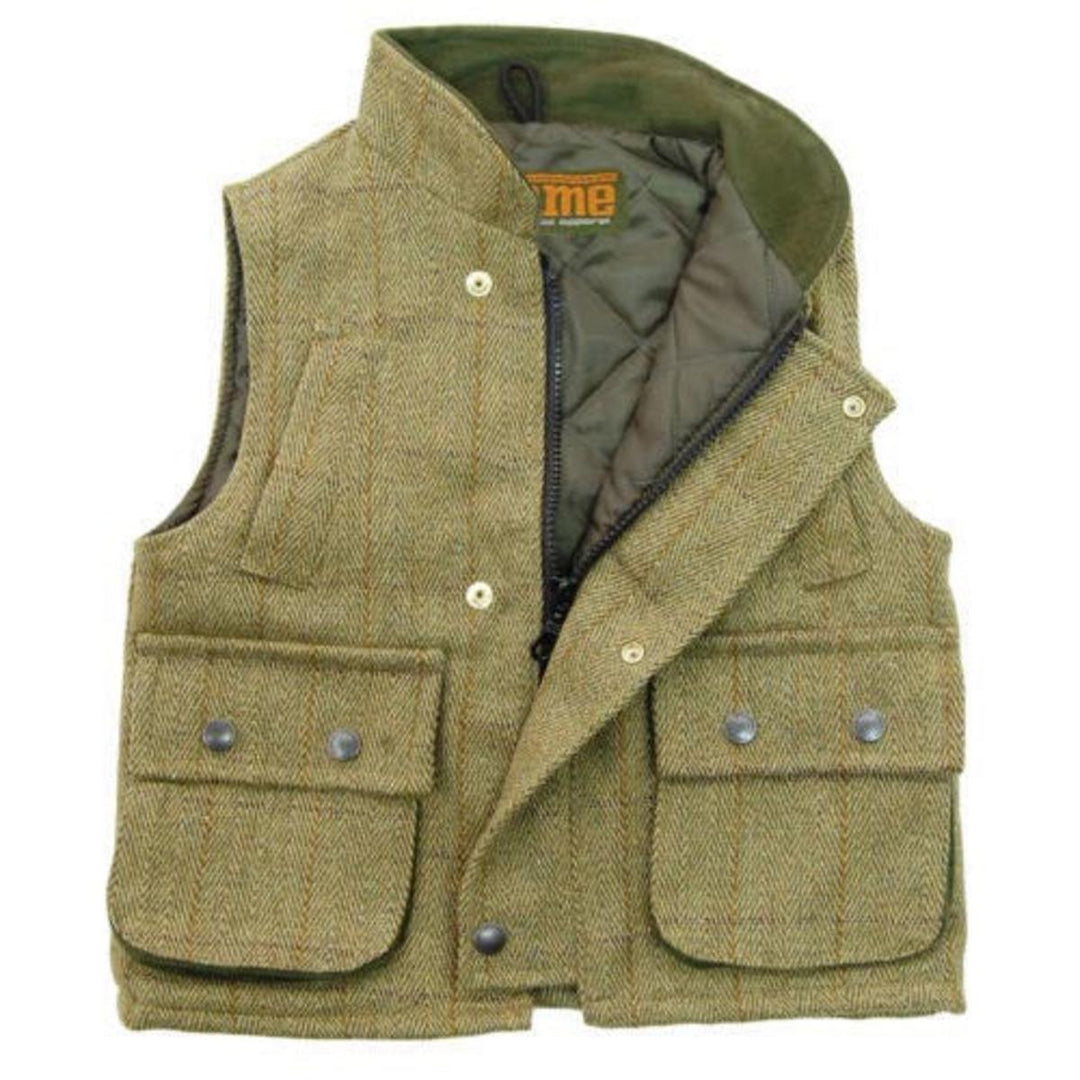 Game Kids Derby Tweed Gilet | Padded Country Gilet