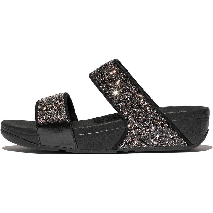 Fitflop Lulu 2 Bar Glitter Sandal Black/Multi