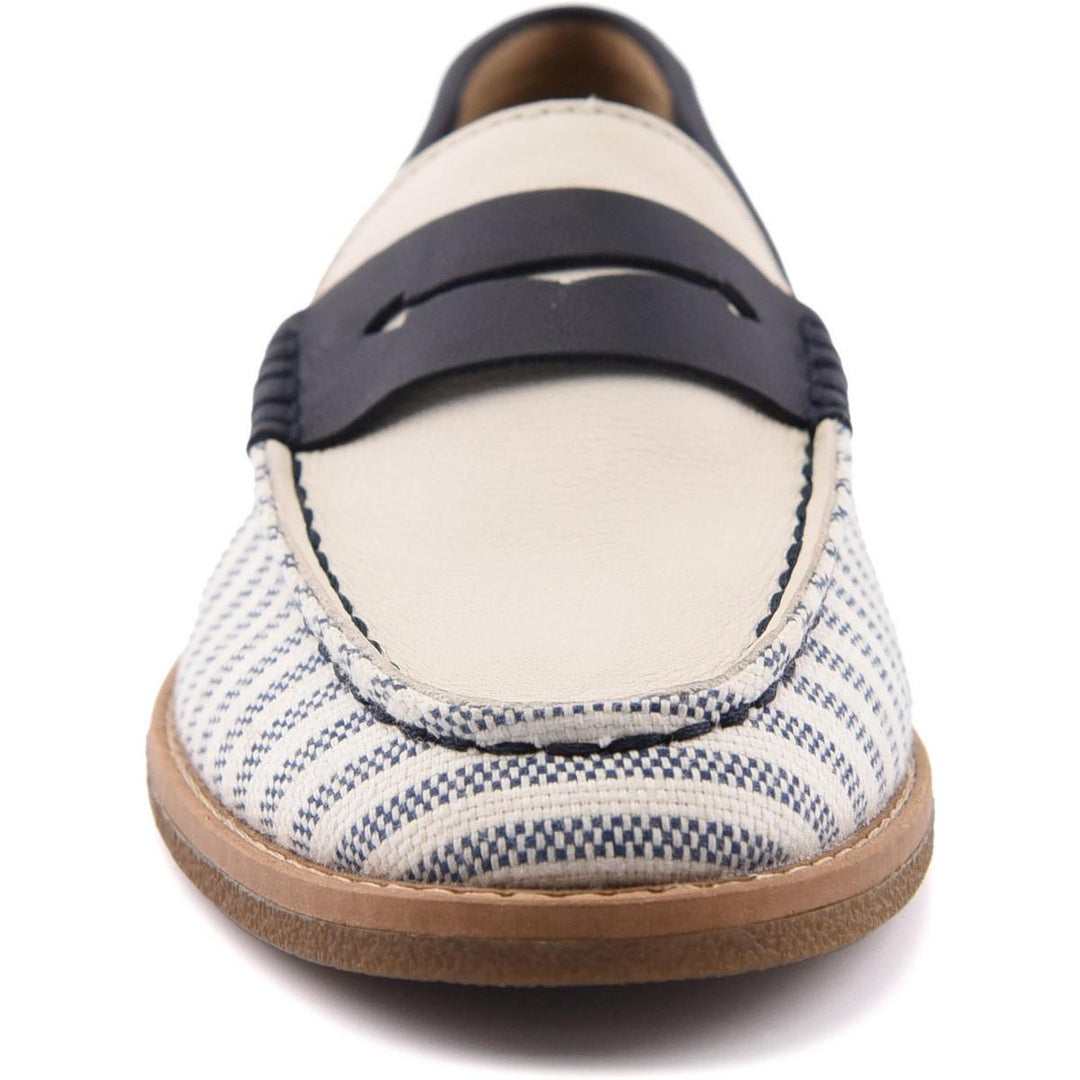 Sperry Port Driving Moccasin White/Navy
