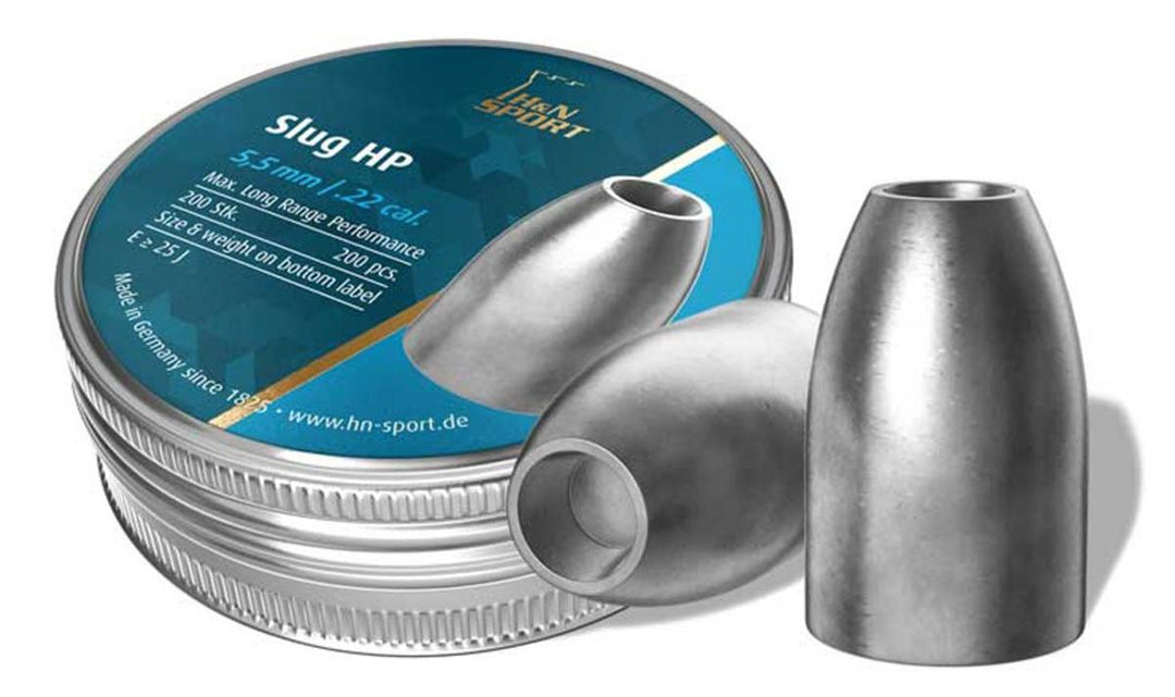 H&N Slug HP .217 Airgun Slugs 23gr .22 Cal Tin of 200