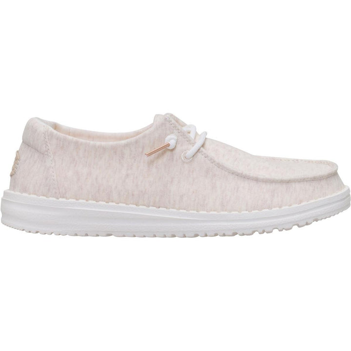 HEYDUDE Wendy Stretch Jersey Slip on Shoe Oatmeal