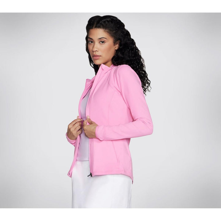 Skechers Performance GOWALK Wear Mesh Jacket Hot Pink/White – view 2