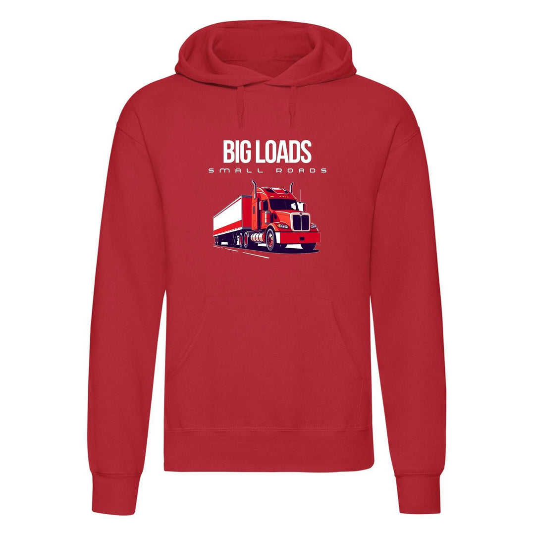 Urban Road Adults "Big Loads on Small Roads" Truck Printed Pullover Hoodie