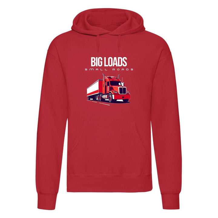 Urban Road Adults "Big Loads on Small Roads" Truck Printed Pullover Hoodie