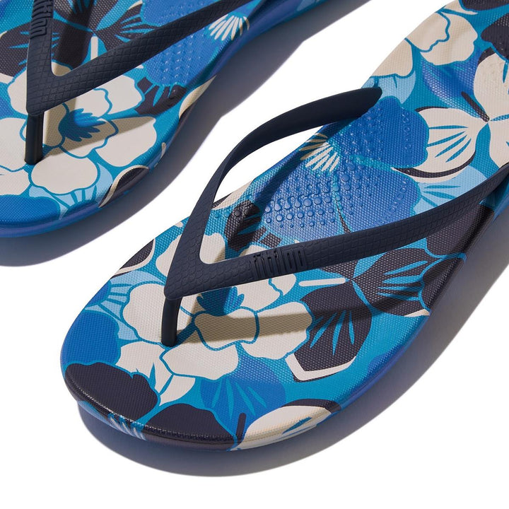 Fitflop iQushion Blossom Flip Flops Bondi Blue Mix