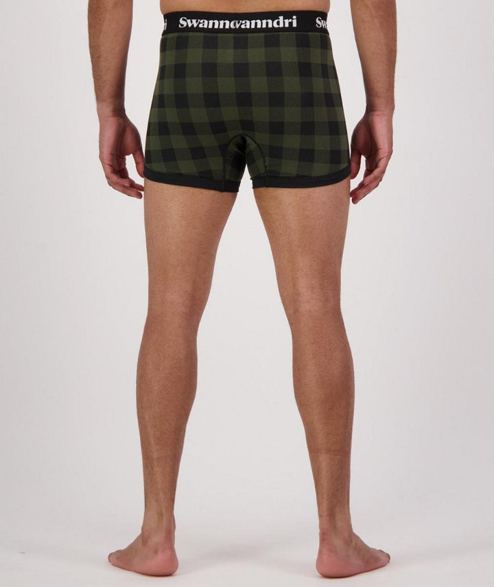 Swanndri Men's Underwear - Organic Cotton Check Boxer Briefs