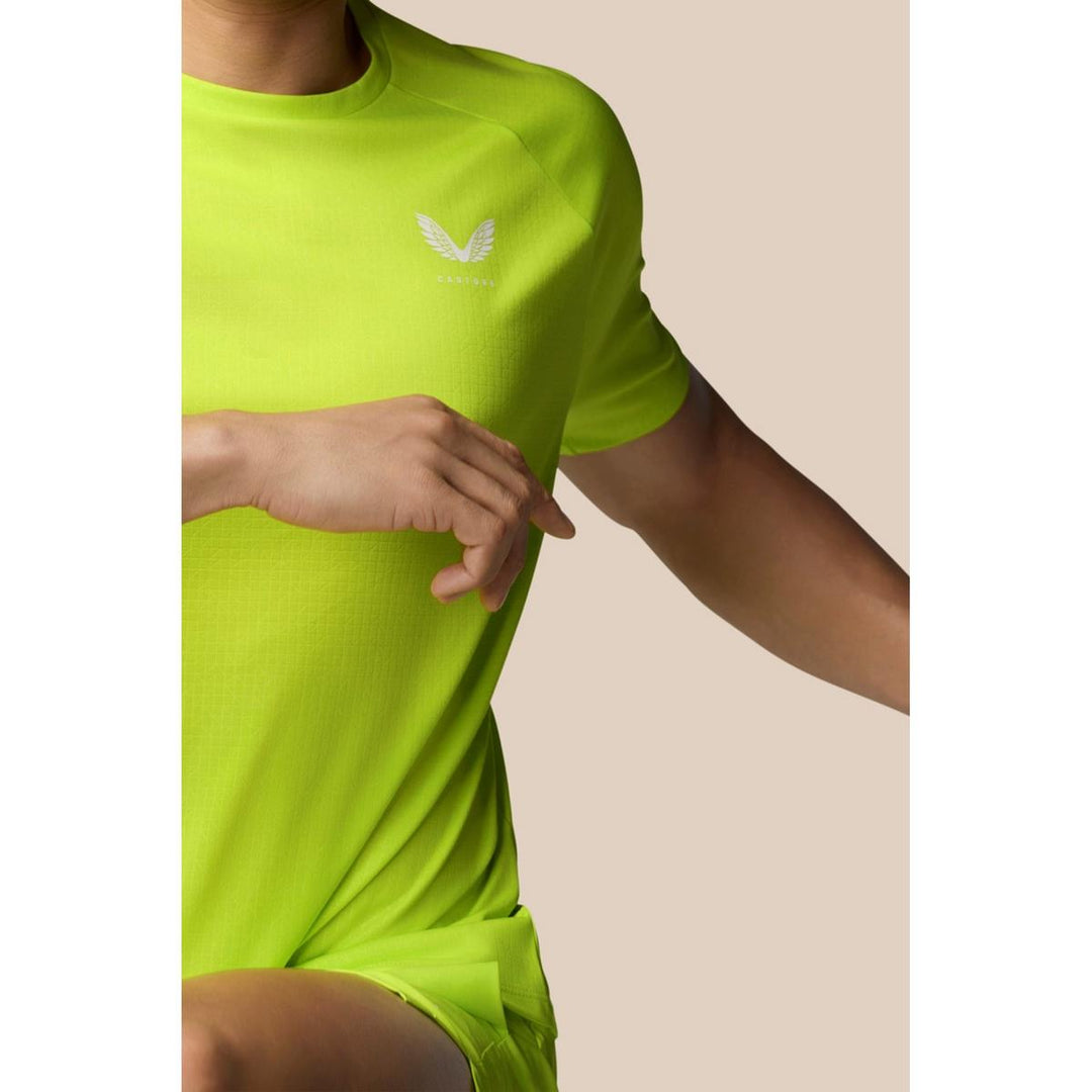 Castore Adapt T-Shirt Acid Lime/White