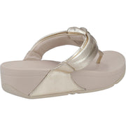 Fitflop Lulu Padded Knot Toe Post Sandals Platino