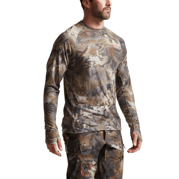 Sitka Core Merino 120 LS Crew Optifade Timber