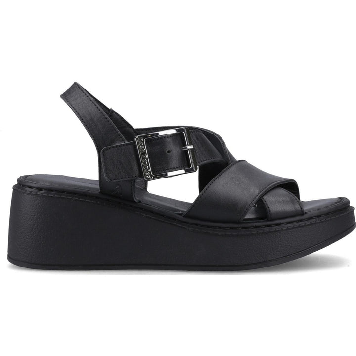 Bretta Wedge Sandal Black