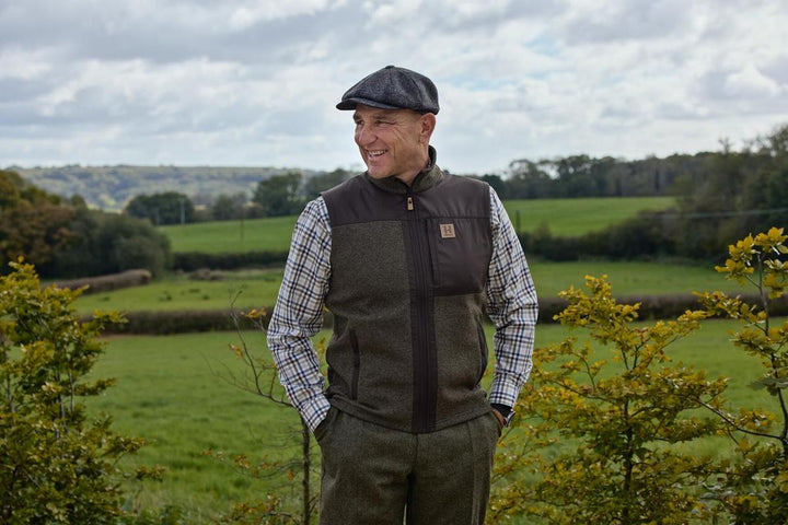 Harkila Härkila Kalix fleece waistcoat Willow green/Shadow – view 6