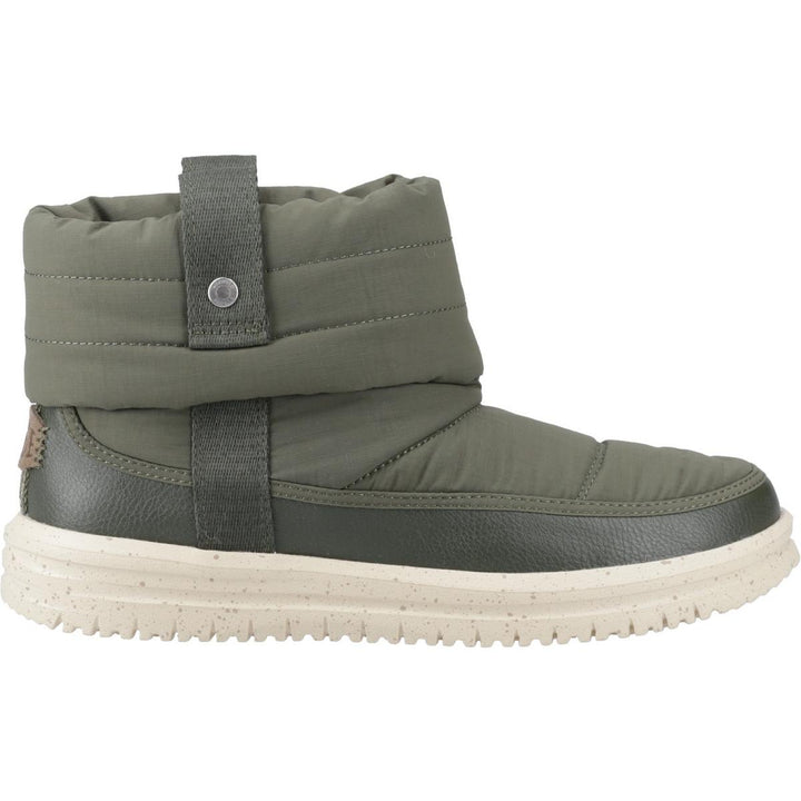 HEYDUDE Camden Cuff Nylon Quilt Boot Dark