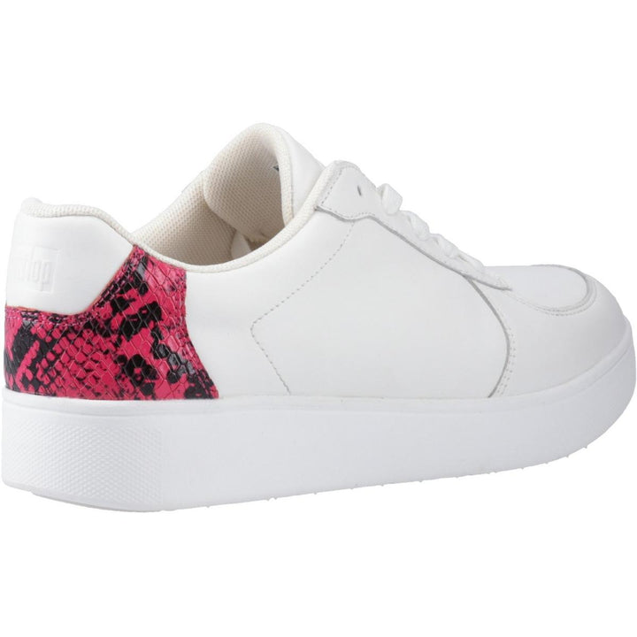 Fitflop Rally Snakeprint-Backtab Sneakers Urban White/Wild R – view 5