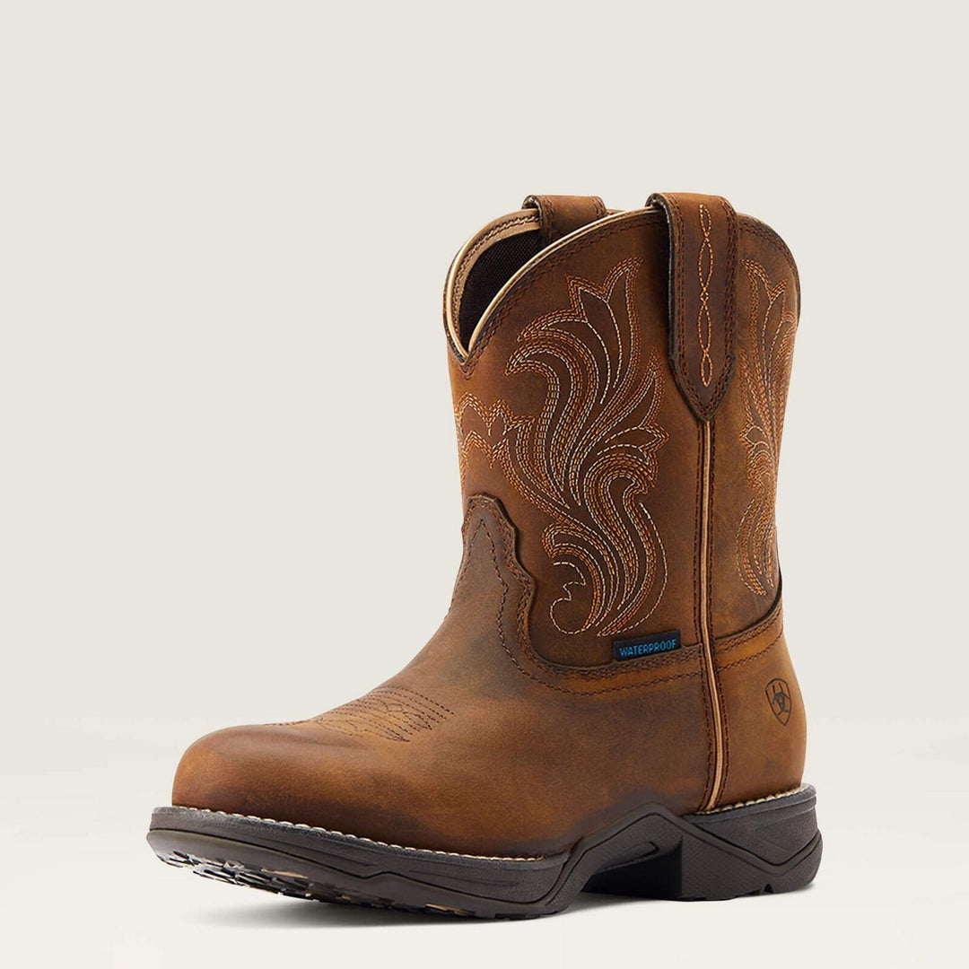 Ariat Ladies Anthem Round Toe Shortie Waterproof Western Boot
