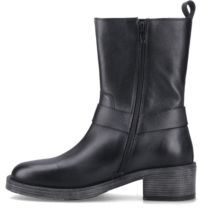 Althea Buckle Boot BLACK