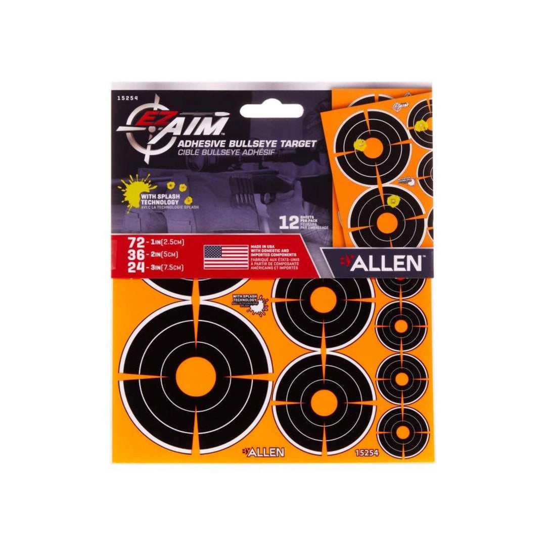 Allen EZ Aim Adhesive Splash Bullseye Variety Pack 1, 2 and 3 Inch