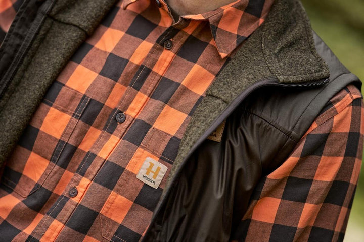 Harkila Härkila Scandinavian L/S shirt Mandarin check