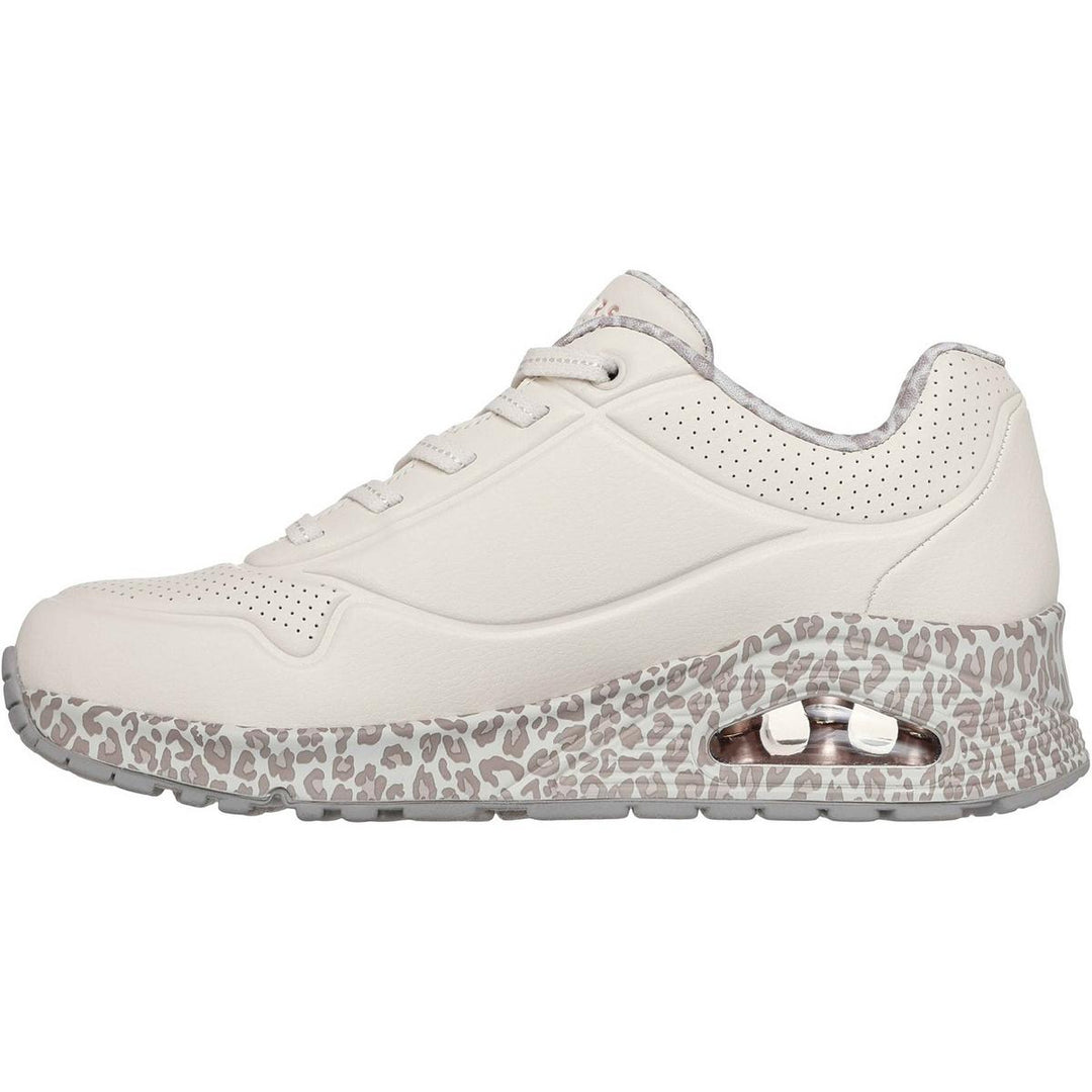 Skechers Uno Safari Time Trainers White/Leopard – view 4