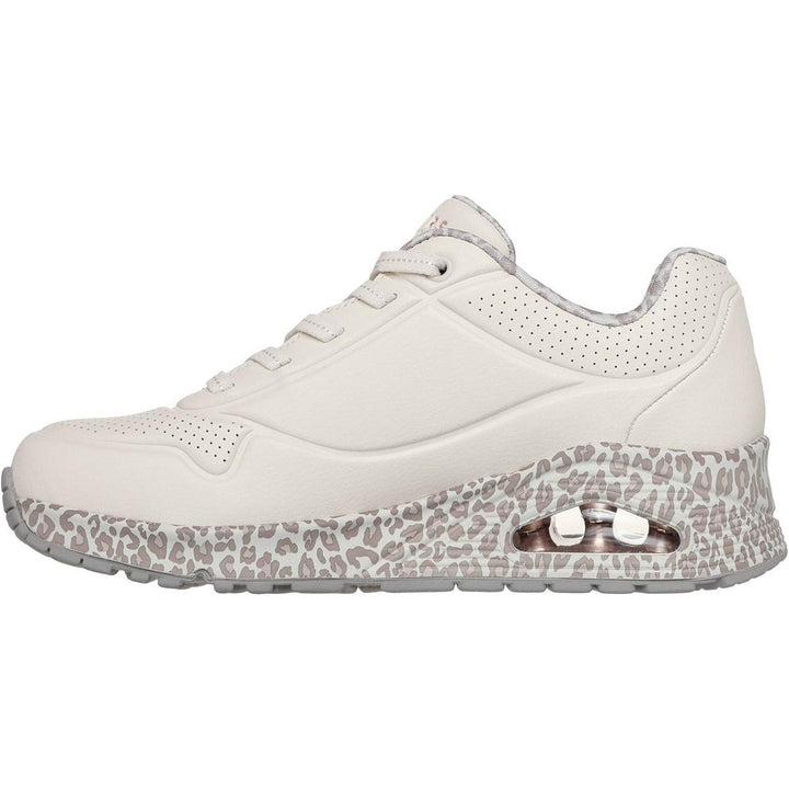 Skechers Uno Safari Time Trainers White/Leopard – view 4