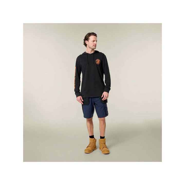 Hard Yakka Hooded Long Sleeve Tee