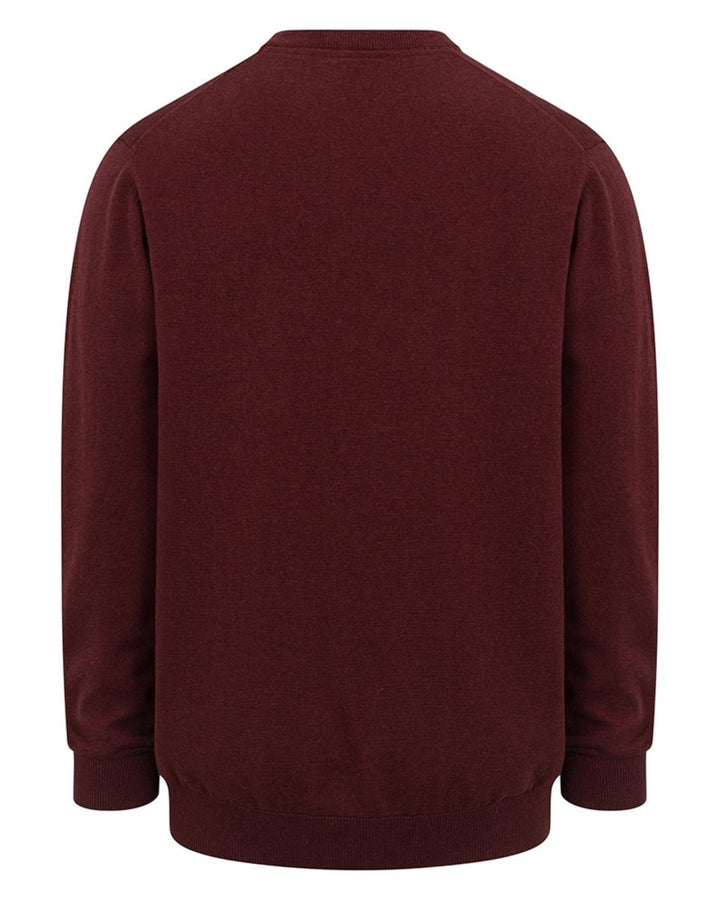 Hoggs of Fife Stirling II LS Pullover - Berry – view 2