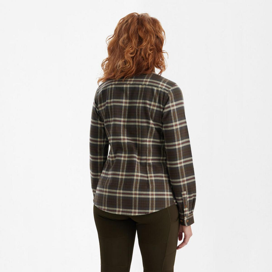 Deerhunter Lady Ruby Shirt Yellow Check Womens Shirt