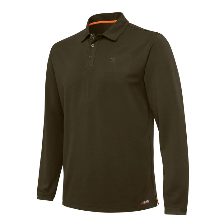 Beretta TECH CORPORATE POLO LS Green Moss XXX-Large - Hunting outdoor gear for Men