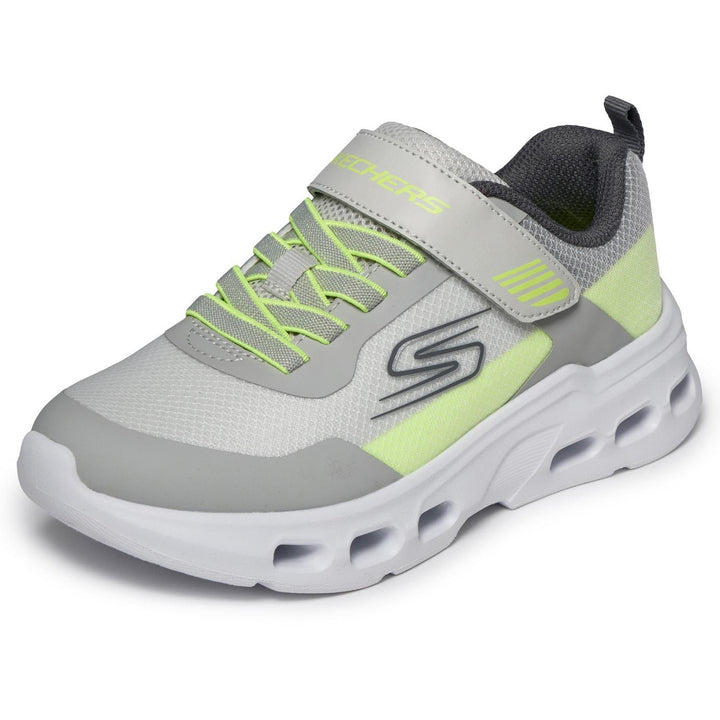 SKECHERS GLIDE-STEP DRIFT ZORZOX Gray & White/Yellow Trim