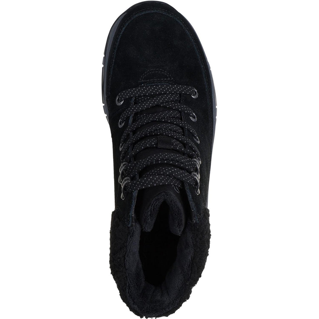TREGO SNOW BREEZE Black Suede/Sherpa