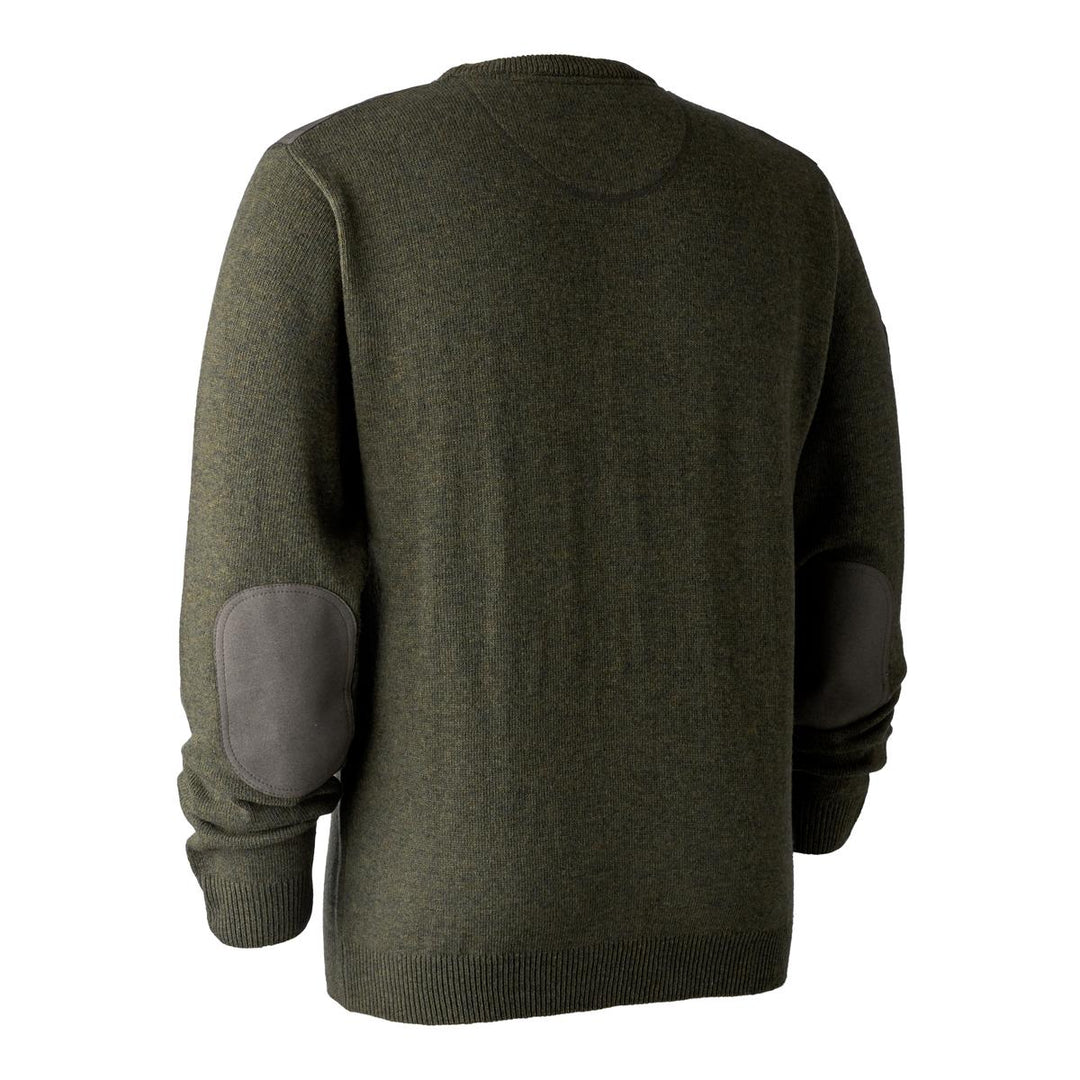Deerhunter Sheffield Knit w. O-neck Green melange
