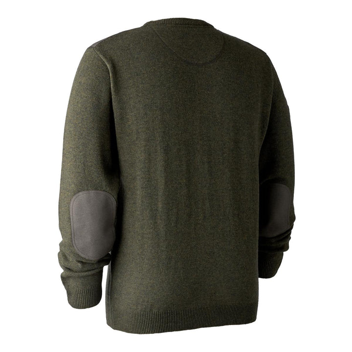 Deerhunter Sheffield Knit w. O-neck Green melange