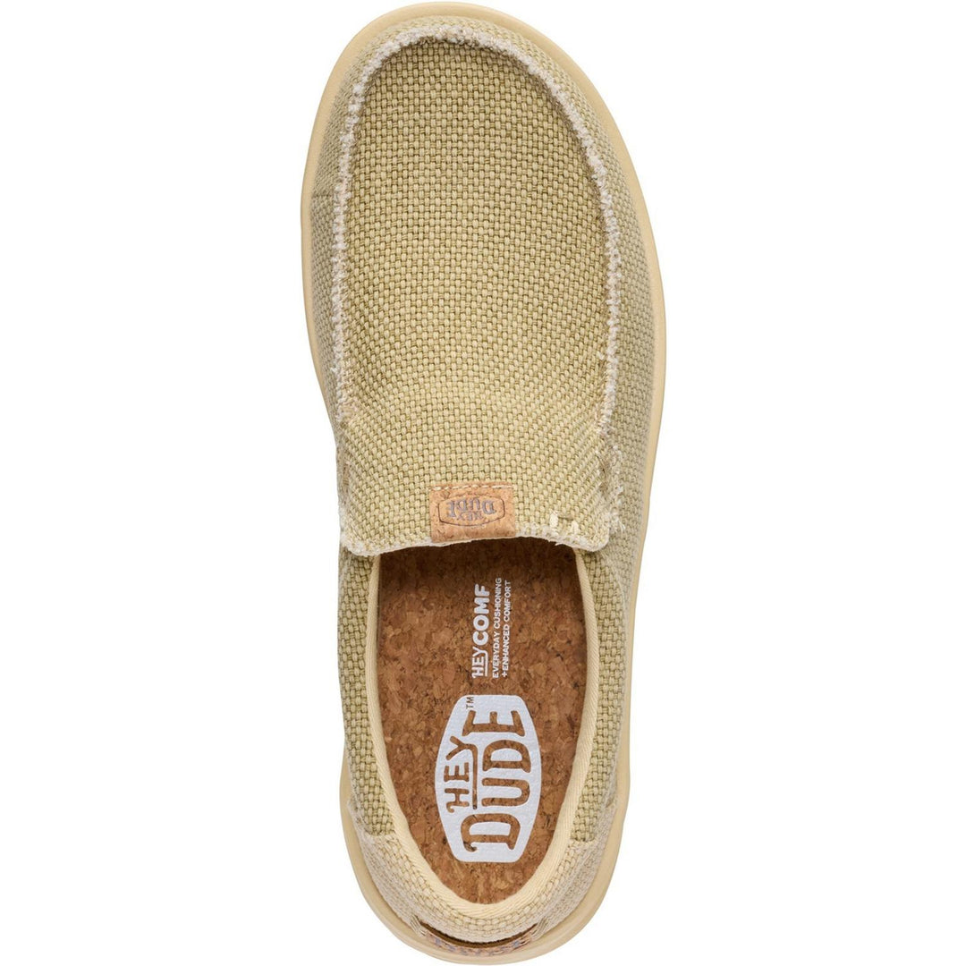 HEYDUDE Mikka Braided Slip on Shoe Olive Grey/Boulder