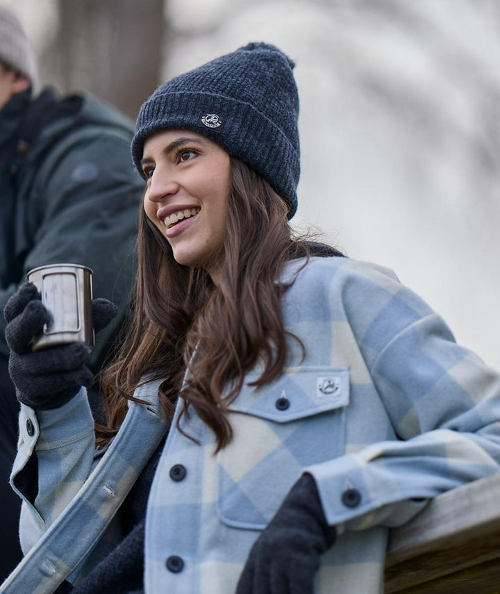 Swanndri Anchorage Wool Shirt Jacket Powder Check