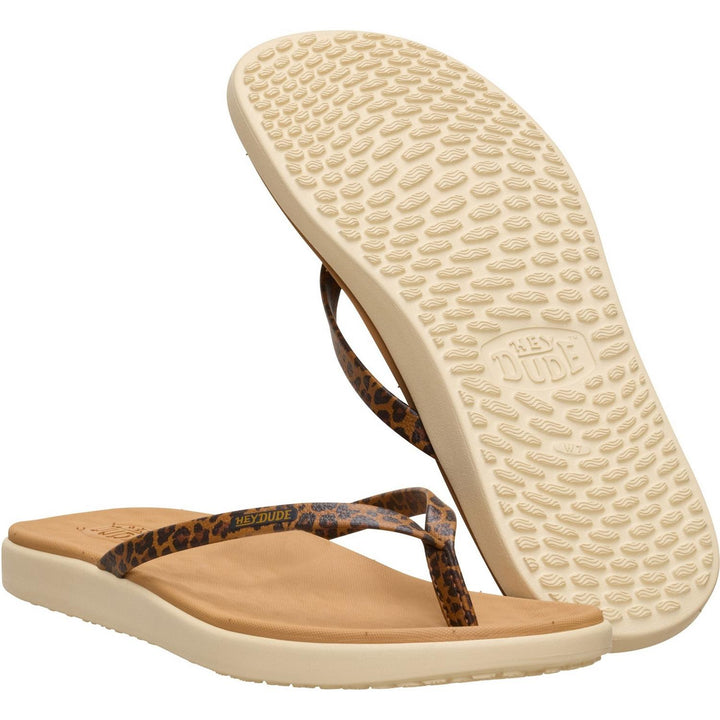 HEYDUDE Maui Breeze Flip Tan Leopard – view 4