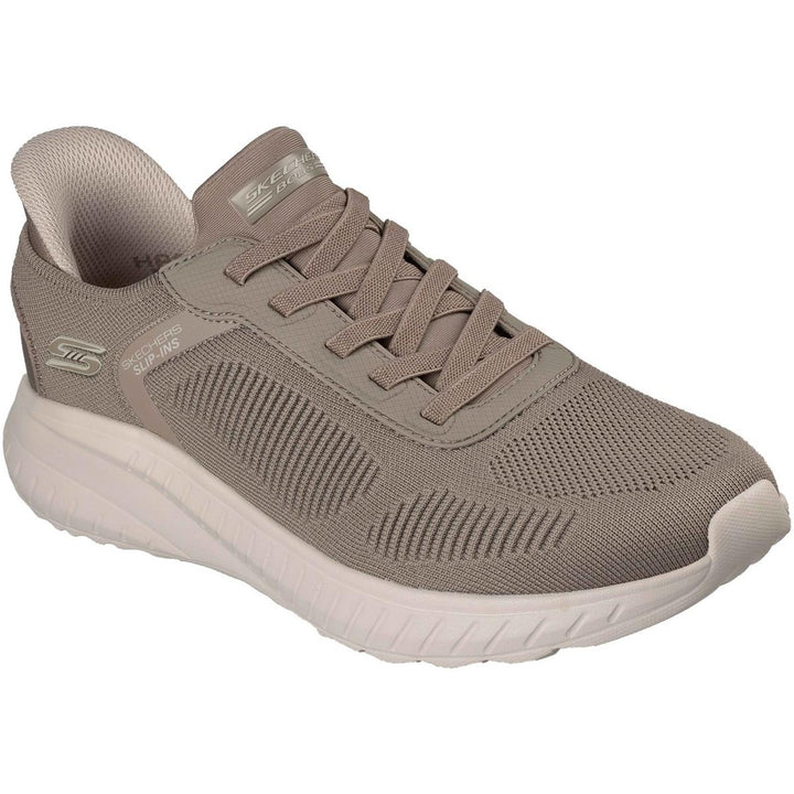 Skechers BOBS Sport Squad Chaos Solid Step Shoe Dark Taupe