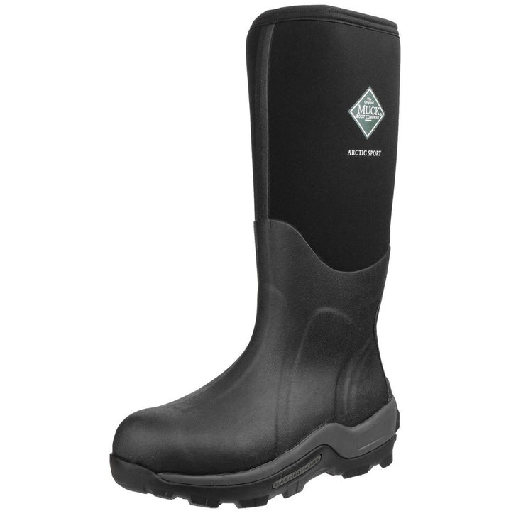 Muck Boots Arctic Sport Pull On Wellington Boot Black/Black