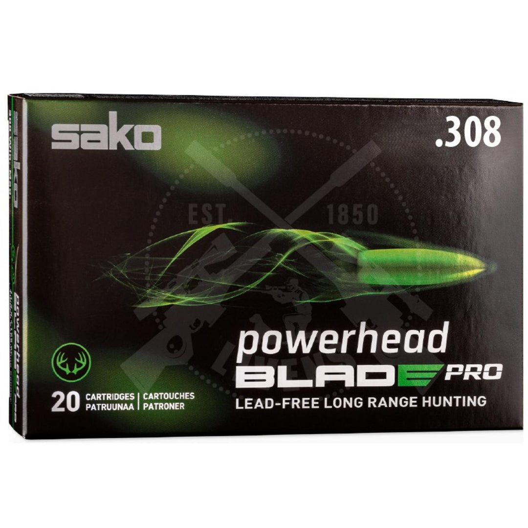SAKO Powerhead Blade Pro .308 Win 130gr Lead-Free Ammo 20pk