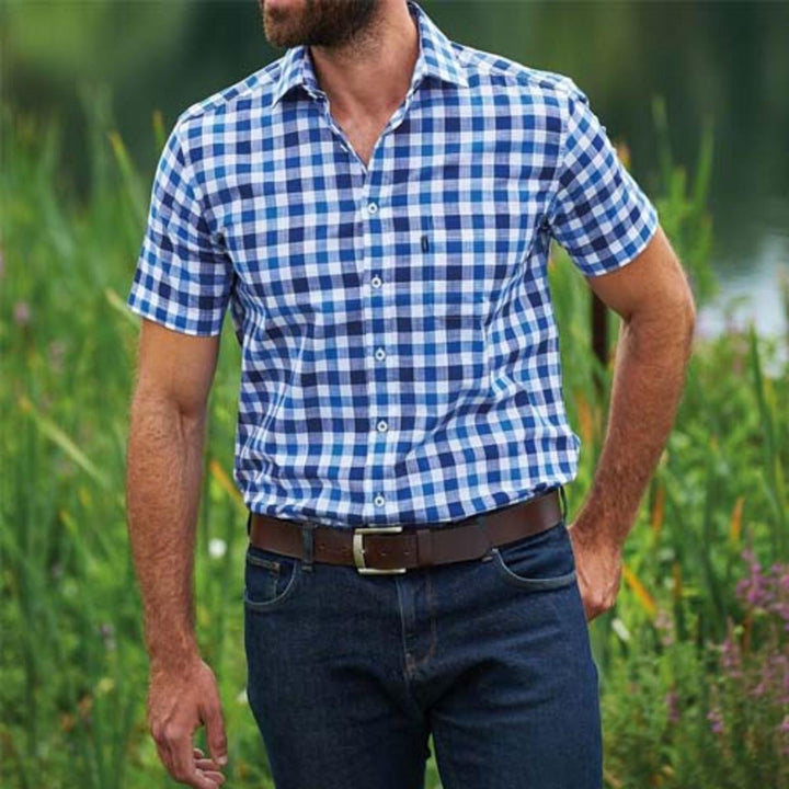 Champion Mens Champion Short Sleeve Holkham Check Shirt
