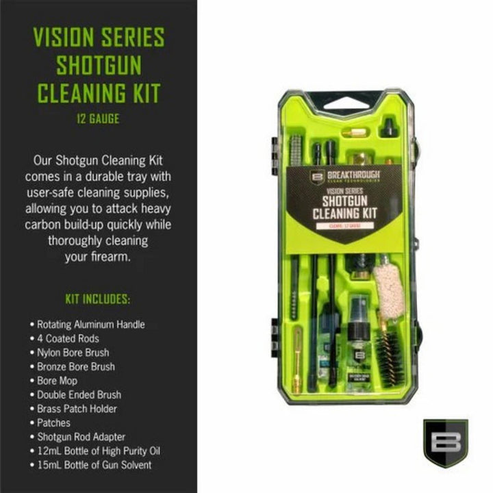 Breakthrough Clean Vision Series Shotgun Cleaning Kit 12 Gauge