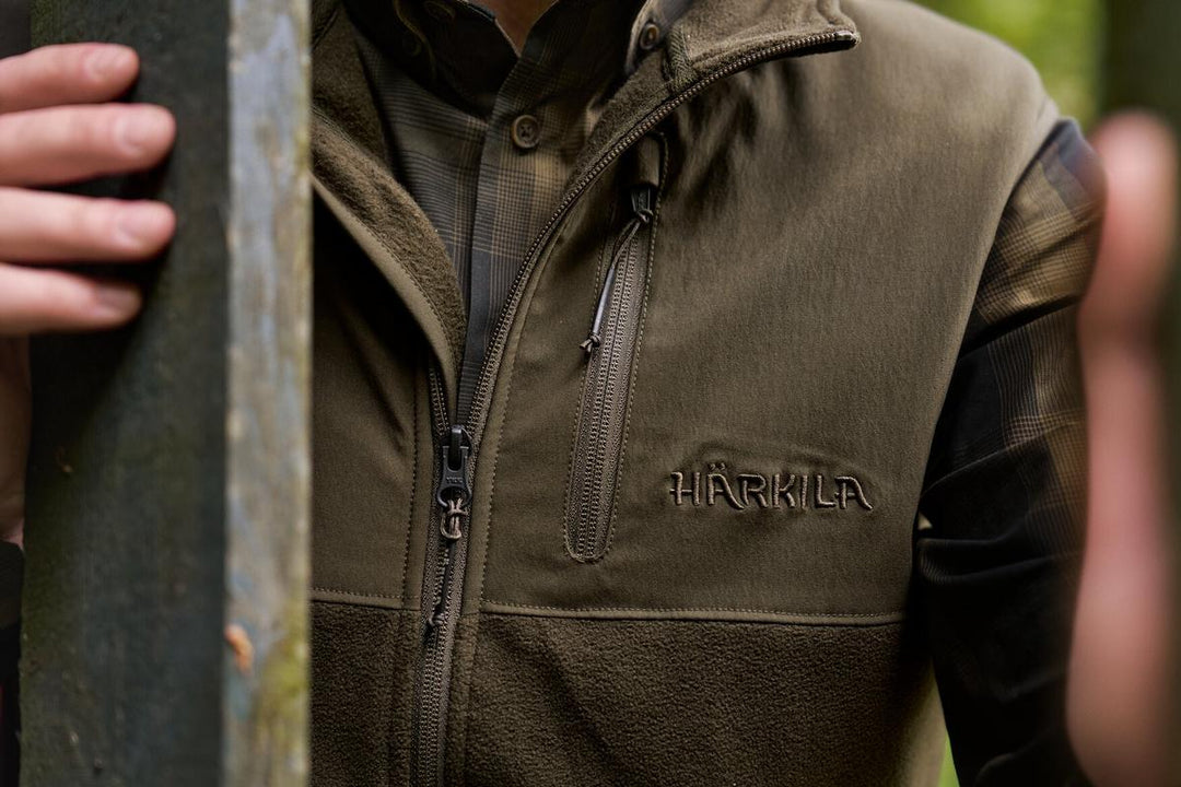 Harkila Härkila Fjell fleece waistcoat Hunting green/Willow