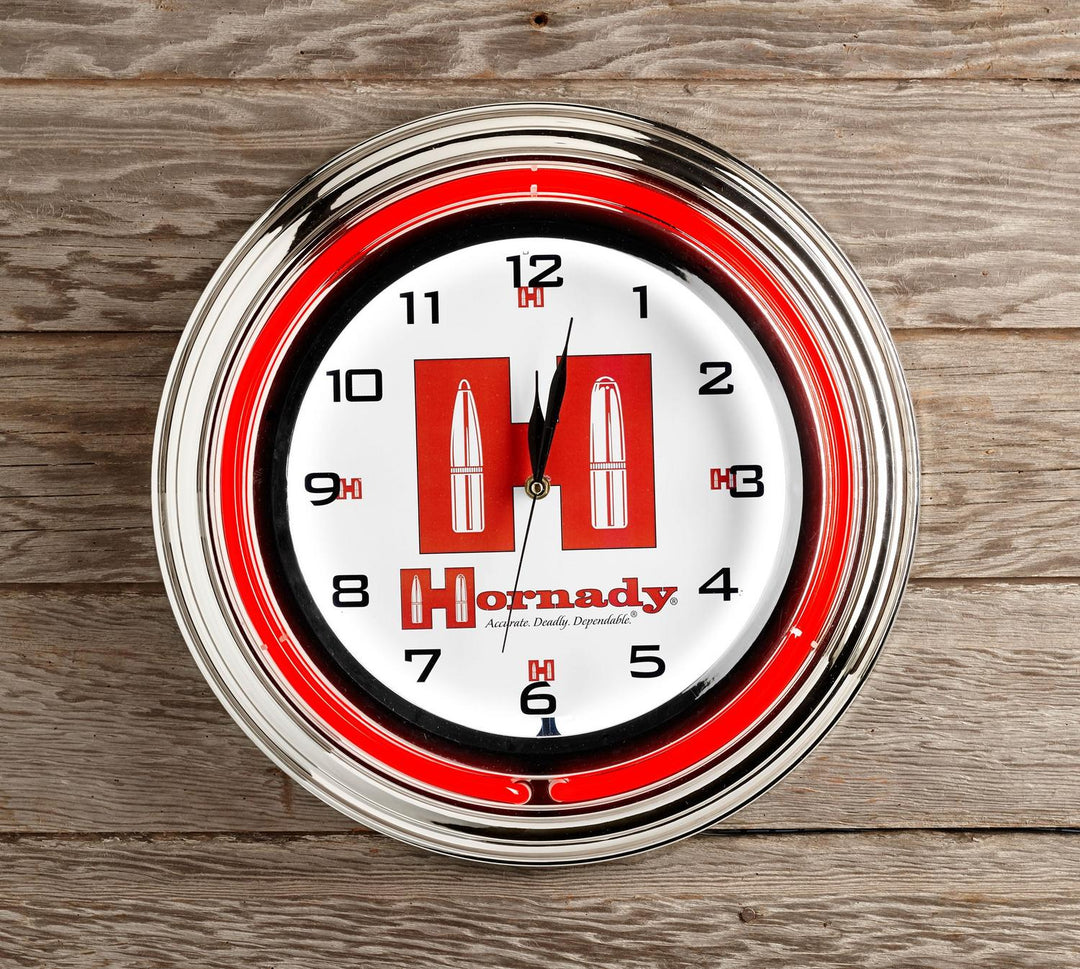 Hornady 17" Neon Clock