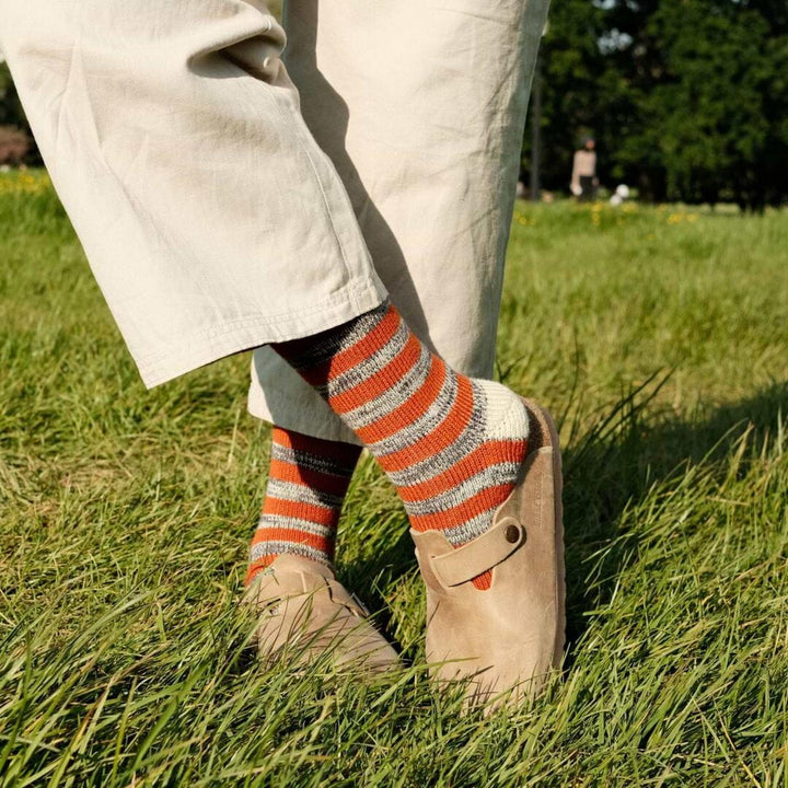 Sealskinz Banham Bamboo Mid Length Striped Sock
