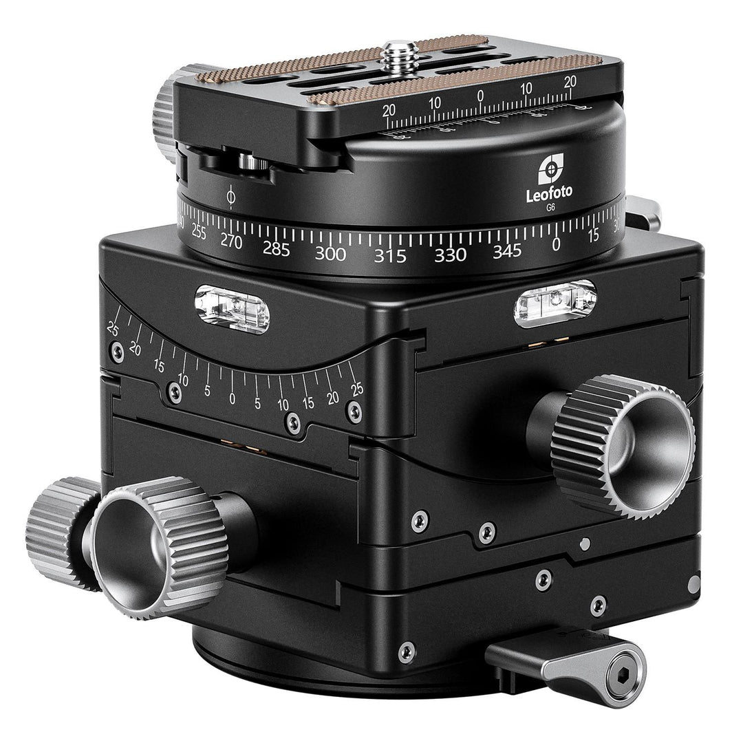 Leofoto G6 Geared Head with Arca-Swiss Compatible Panning Clamp