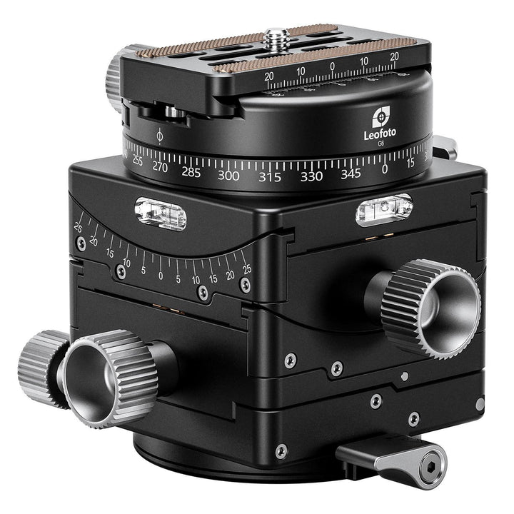 Leofoto G6 Geared Head with Arca-Swiss Compatible Panning Clamp