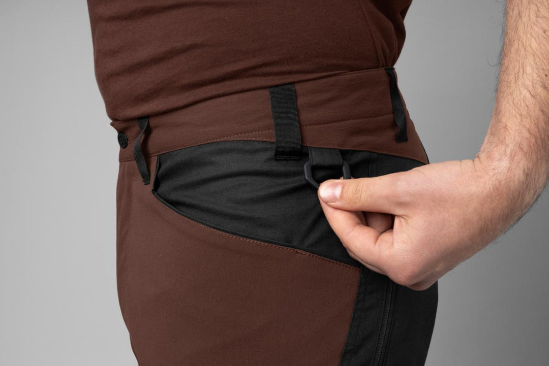 Harkila Ragnar trousers - Burgundy/Black