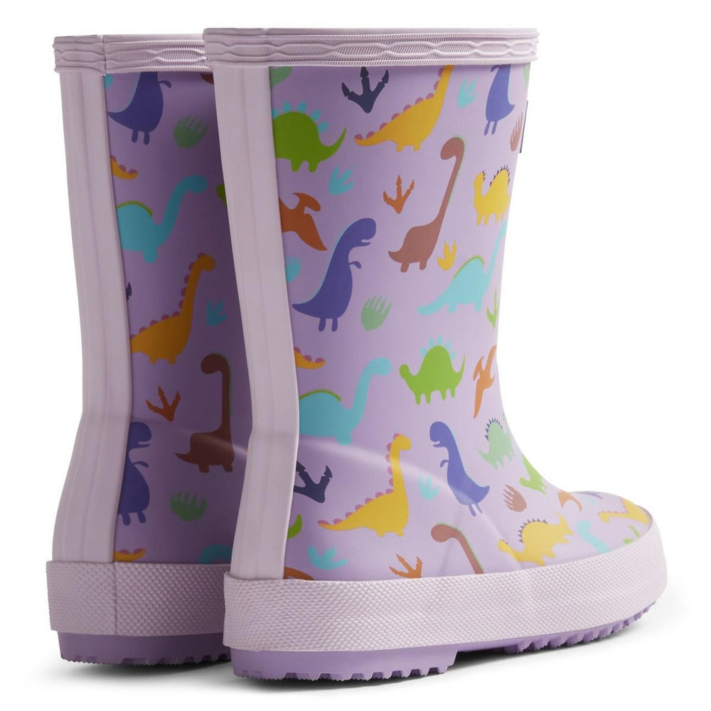 Hunter Kids Dinosaur Boot Purple Dinosaur – view 2