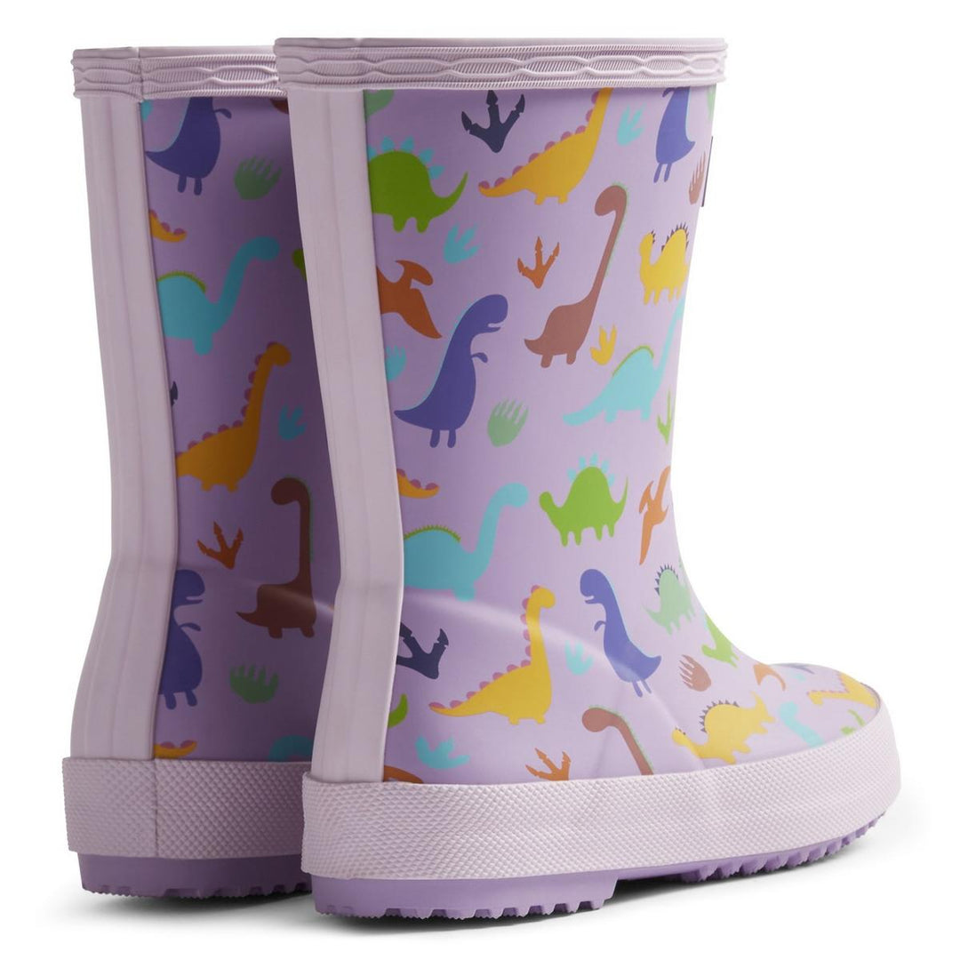 Hunter Kids Dinosaur Boot Purple Dinosaur – view 2
