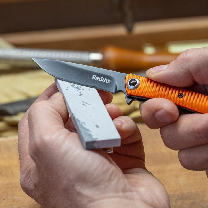 Smiths 4" Natural Arkansas Sharpening Stone w/ Pouch